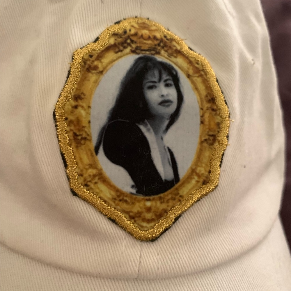Selena Gold embroidered Hat special addition White